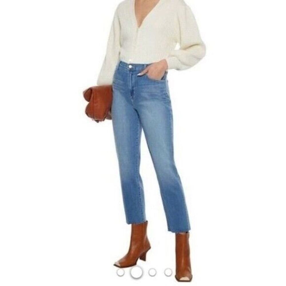 L'Agence Womens 25 Sada High Rise Cropped Slim Jean Camden Wash